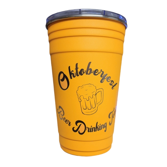 Oktoberfest Beer Drinking Team Yukon Outfitters Engraved 20 oz Fiesta Tumbler - Picture 1 of 6